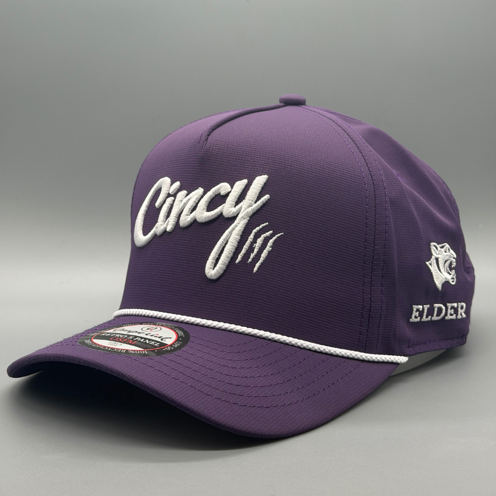 Elder Panthers - Purple 5 Panel Rope Hat