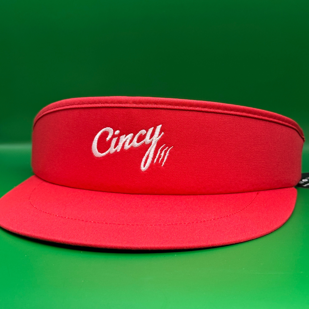 The Tour Visor - Red w/ White