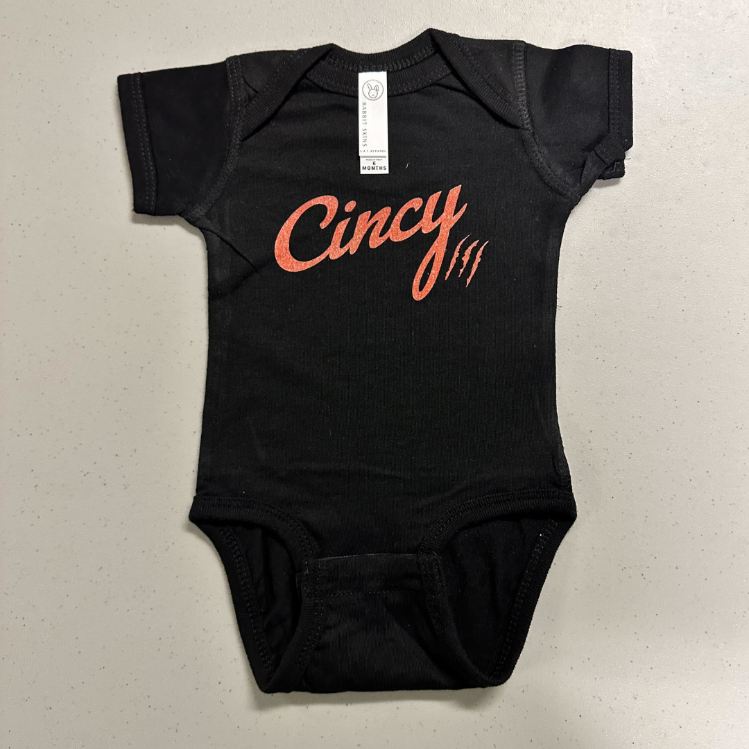 Cincy Onesie - Black - 6 month