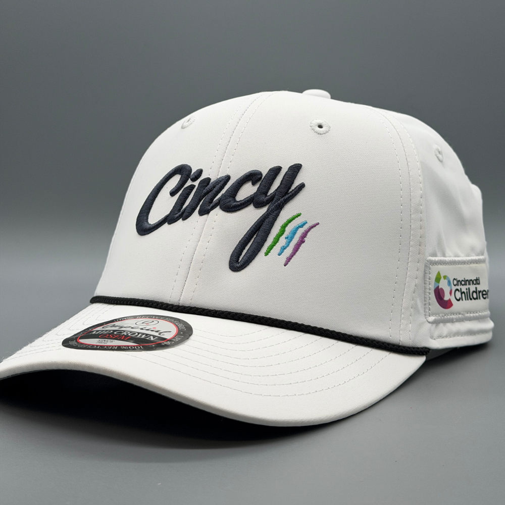 Cincinnati Children's - White Mid-Crown Rope Hat – The Cincy Hat