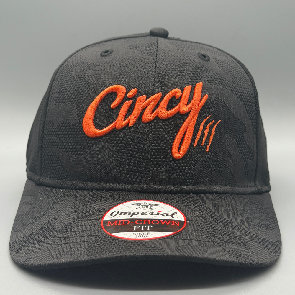 Black Tonal Camo - Orange Logo