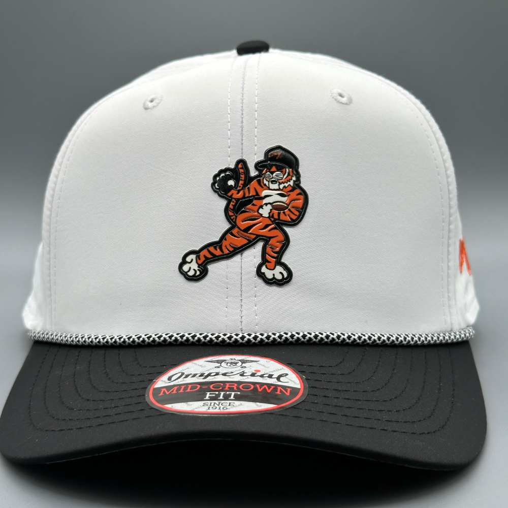 The Gridiron Tiger - Mid-Crown Rope Hat - Two Tone