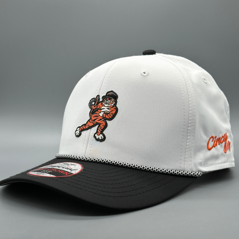 The Gridiron Tiger - Mid-Crown Rope Hat - Two Tone