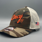 Mesh Back Hat - Camo w/ Stone Mesh