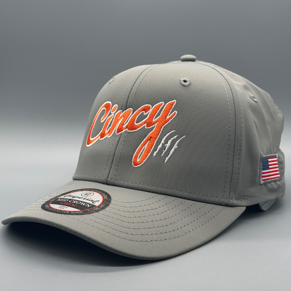 Performance Mid-Crown - Grey w/ Outline Logo