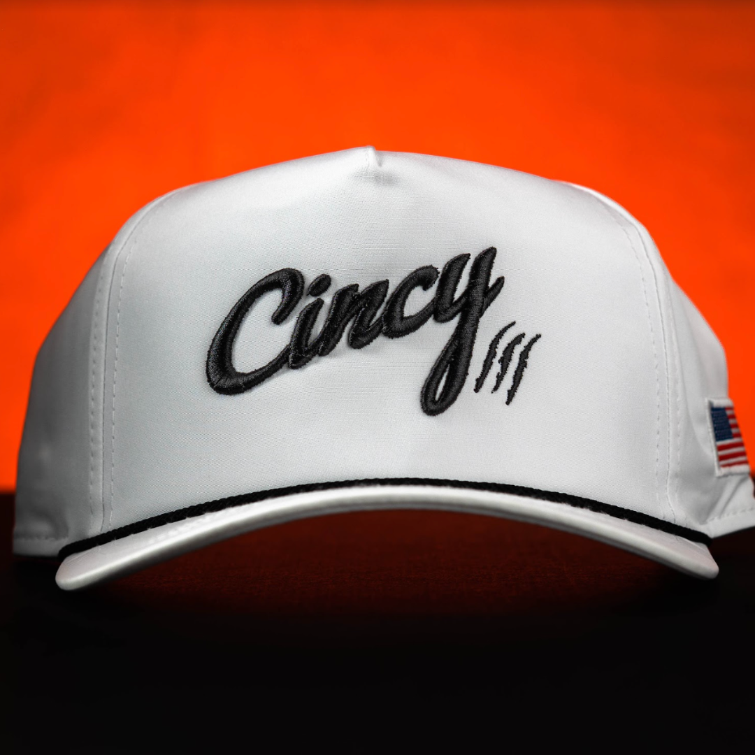 Rope Hat - White (Black Logo)