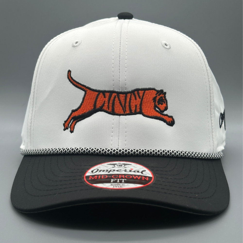 The Leaping Tiger - By Hollis Strunk - Two Tone Mid-Crown - White