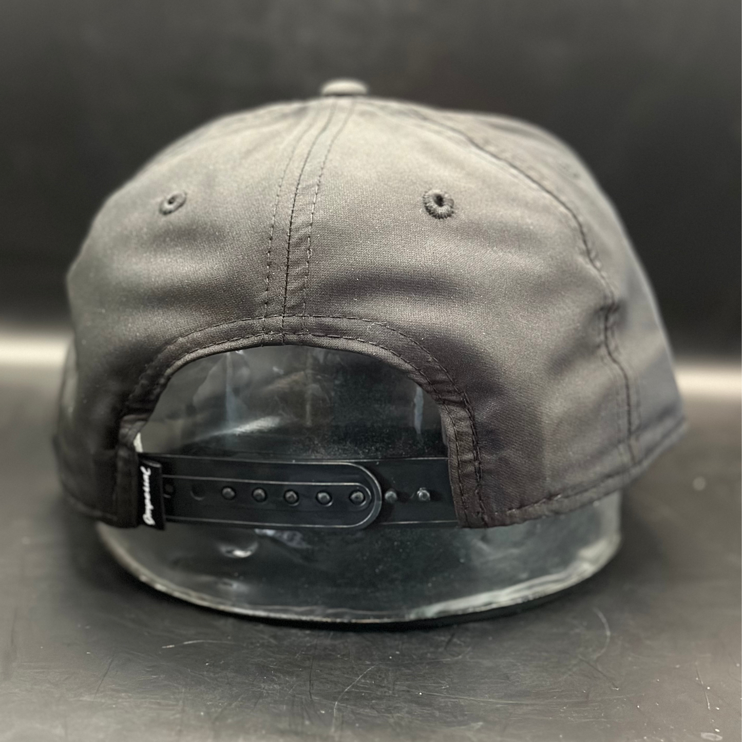 The Luke Combs - Mid-Crown Rope Hat - Black w/ Orange Logo