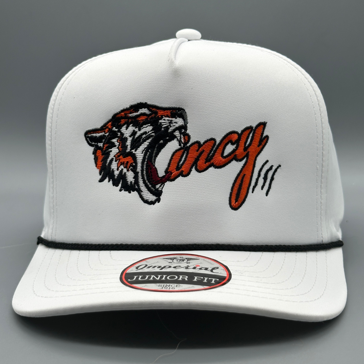 YOUTH - Roaring Tiger Cincy - 5 Panel Rope Hat - White