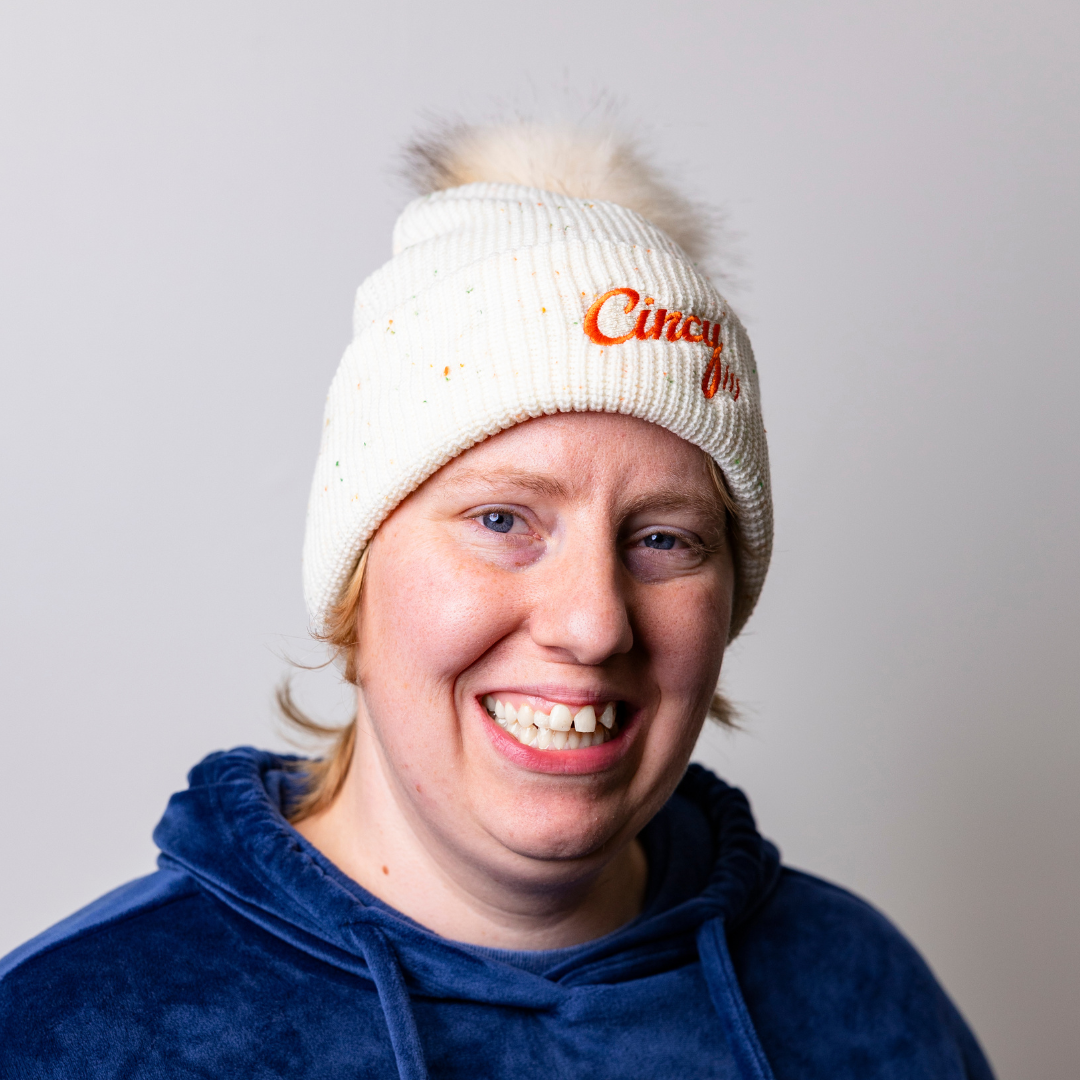 Cincy Beanie - Cream Confetti w/ Pom
