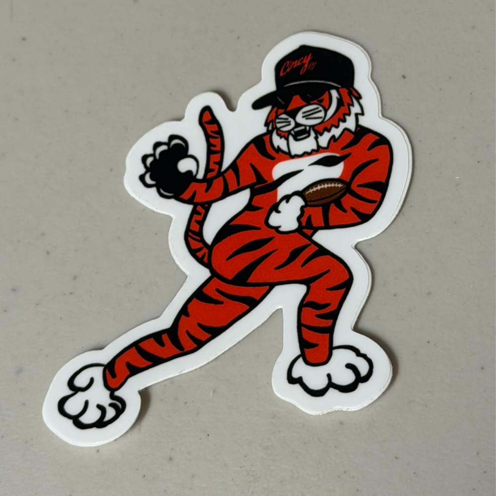 The Gridiron Tiger Sticker