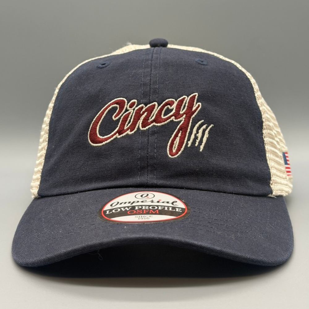 Low-Profile Mesh - Navy w/ Red Logo