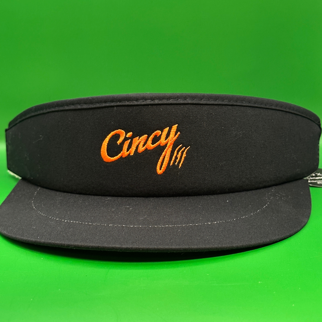 The Tour Visor - Black w/ Orange