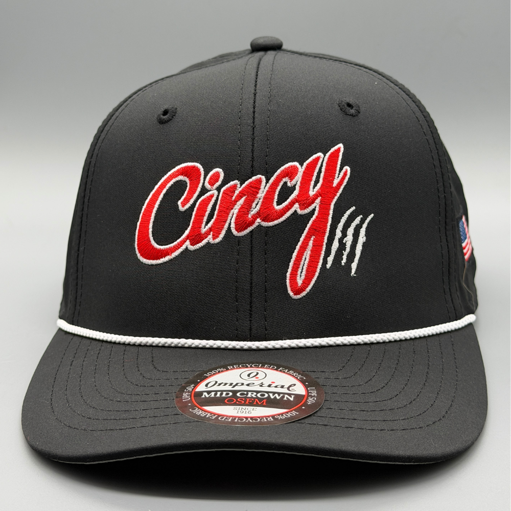 Mid-Crown Rope Hat - Red Eclipse Logo