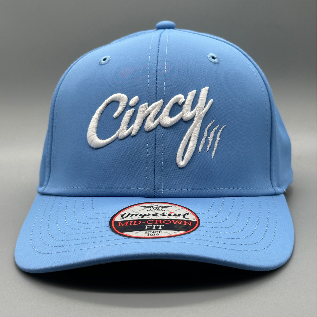 Mid-Crown - Powder Blue w/ White