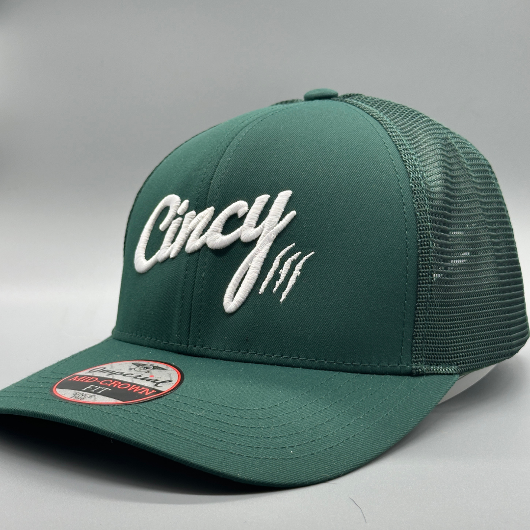 Mid-Crown Mesh Back - Forest Green