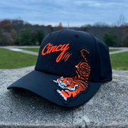 The Tiger Patch Hat - Black and Orange
