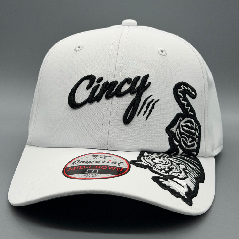 The Cincy Tiger Patch Hat - White Out Edition