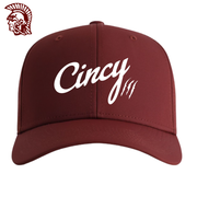 Sacred Heart Maroon Mid-Crown Ballcap - Front view with Cincy script