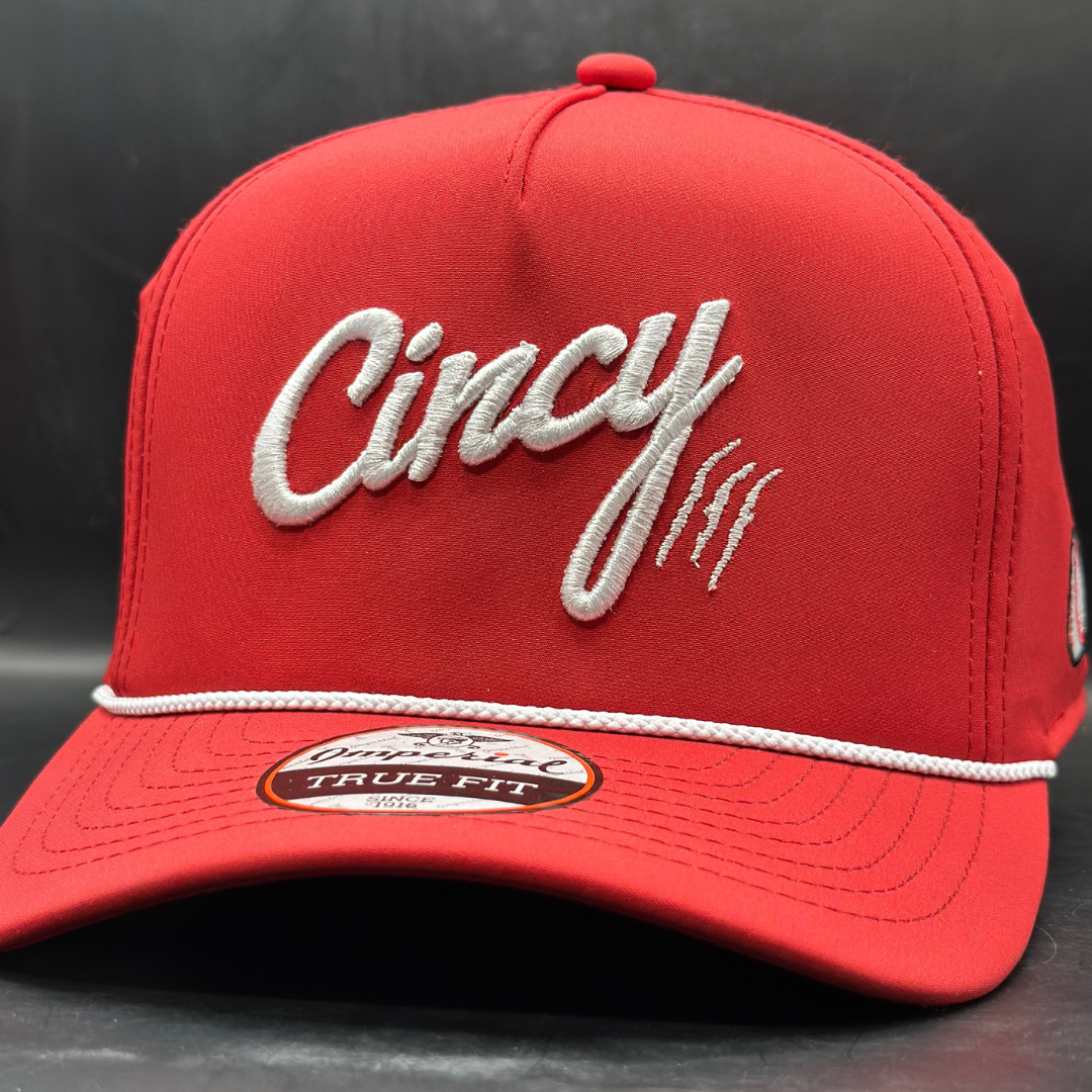 Baseball Series - Red w/ White 5 Panel Rope Hat