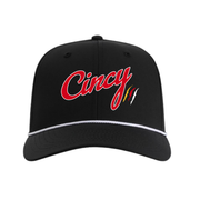 Blood Cancer United Black Mid-Crown Rope Hat - Right Side