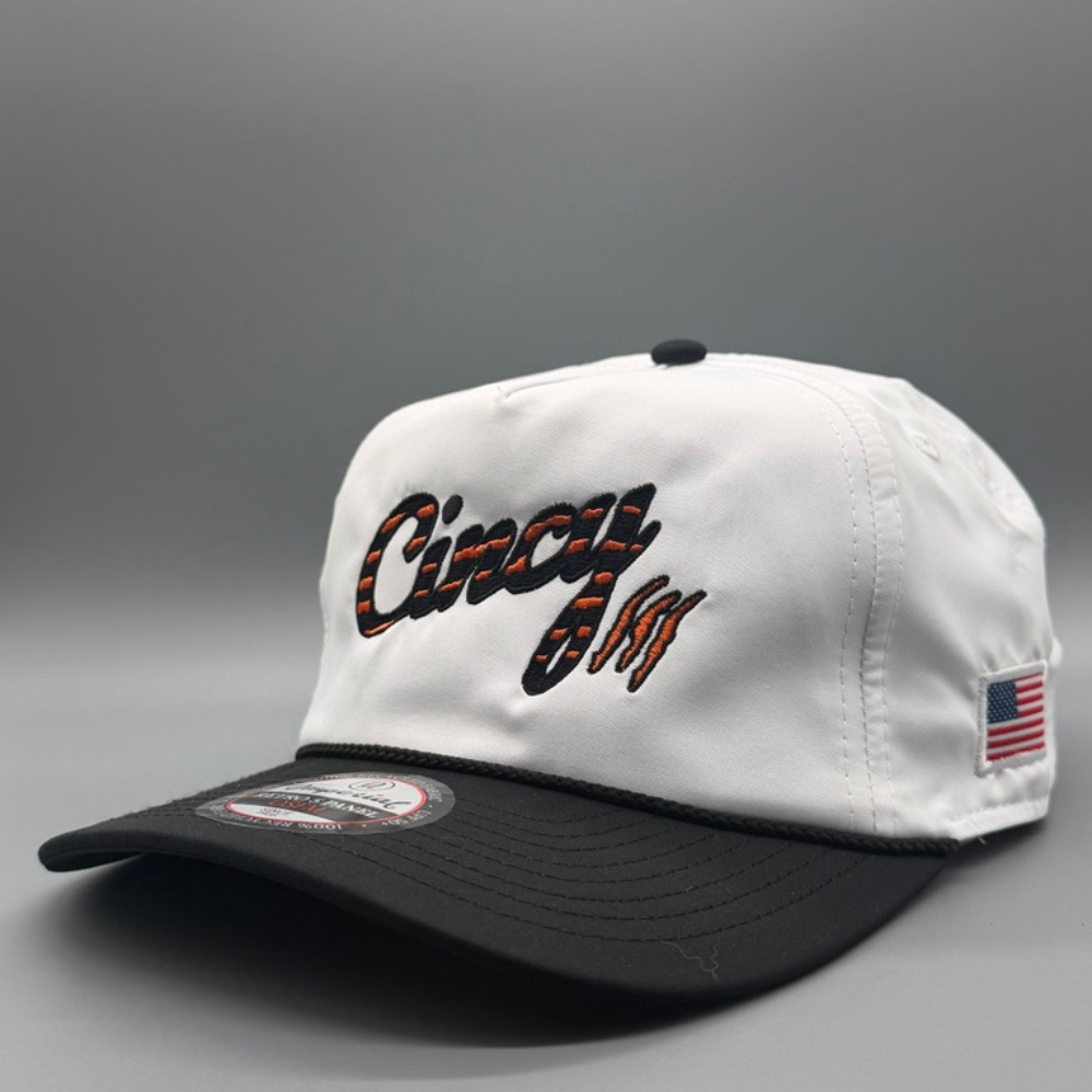 Striped Cincy - The Soft Rope Hat - Two Tone