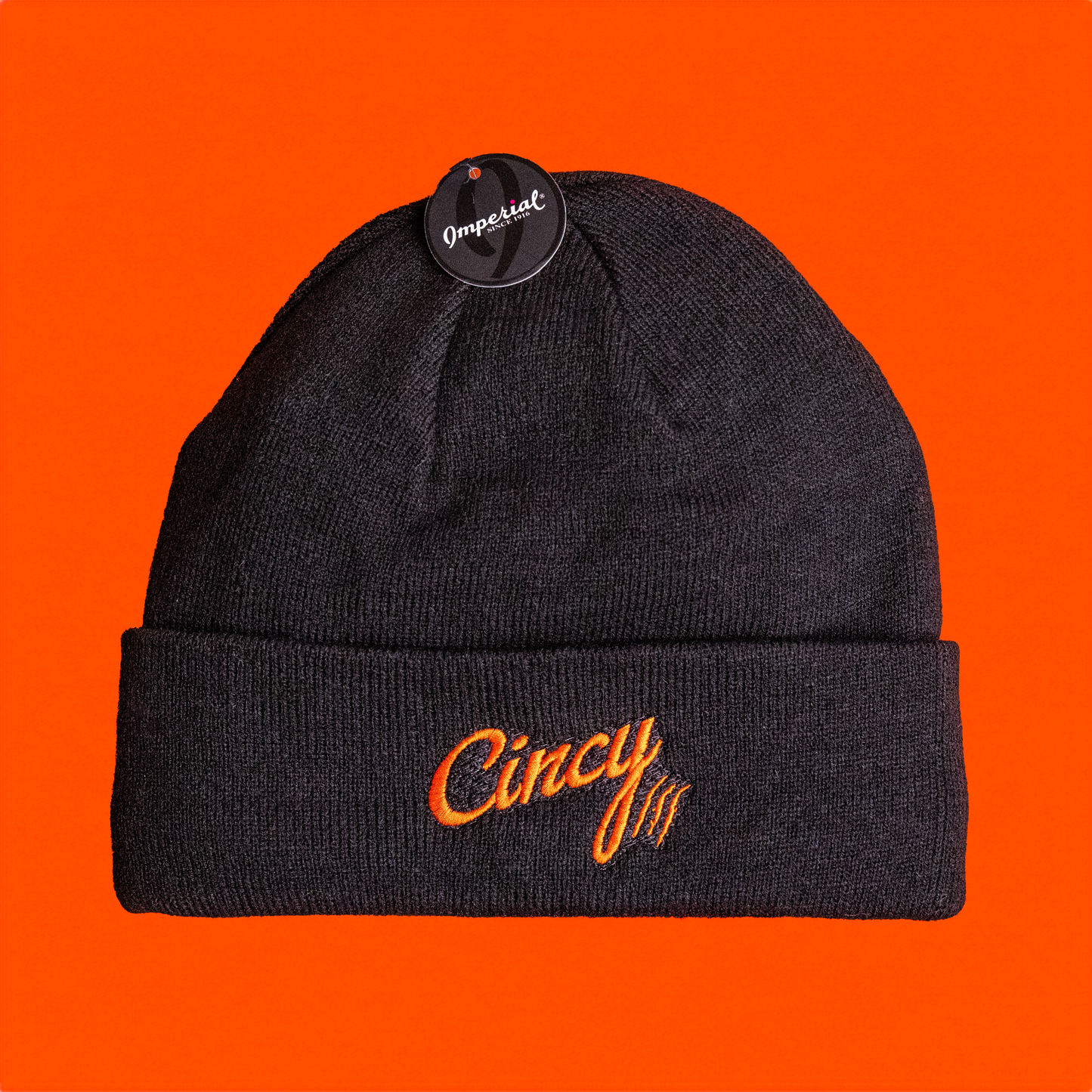 Cincy Beanie - Black Stocking Cap