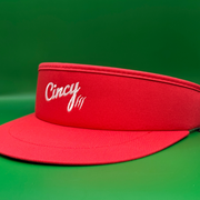 The Tour Visor - Red w/ White