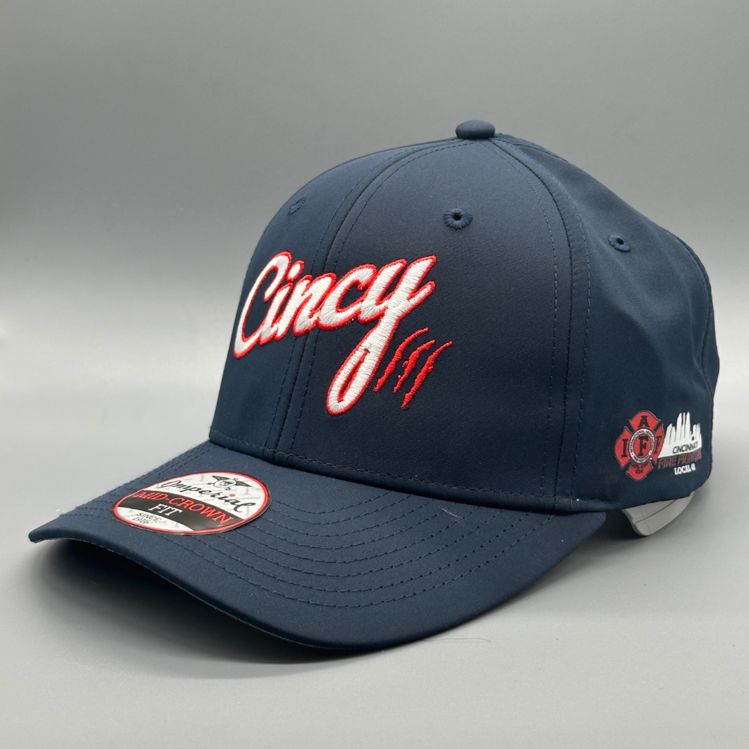 [PRE-ORDER] Cincinnati Fire Department Collab - Mid-Crown Ballcap - NAVY