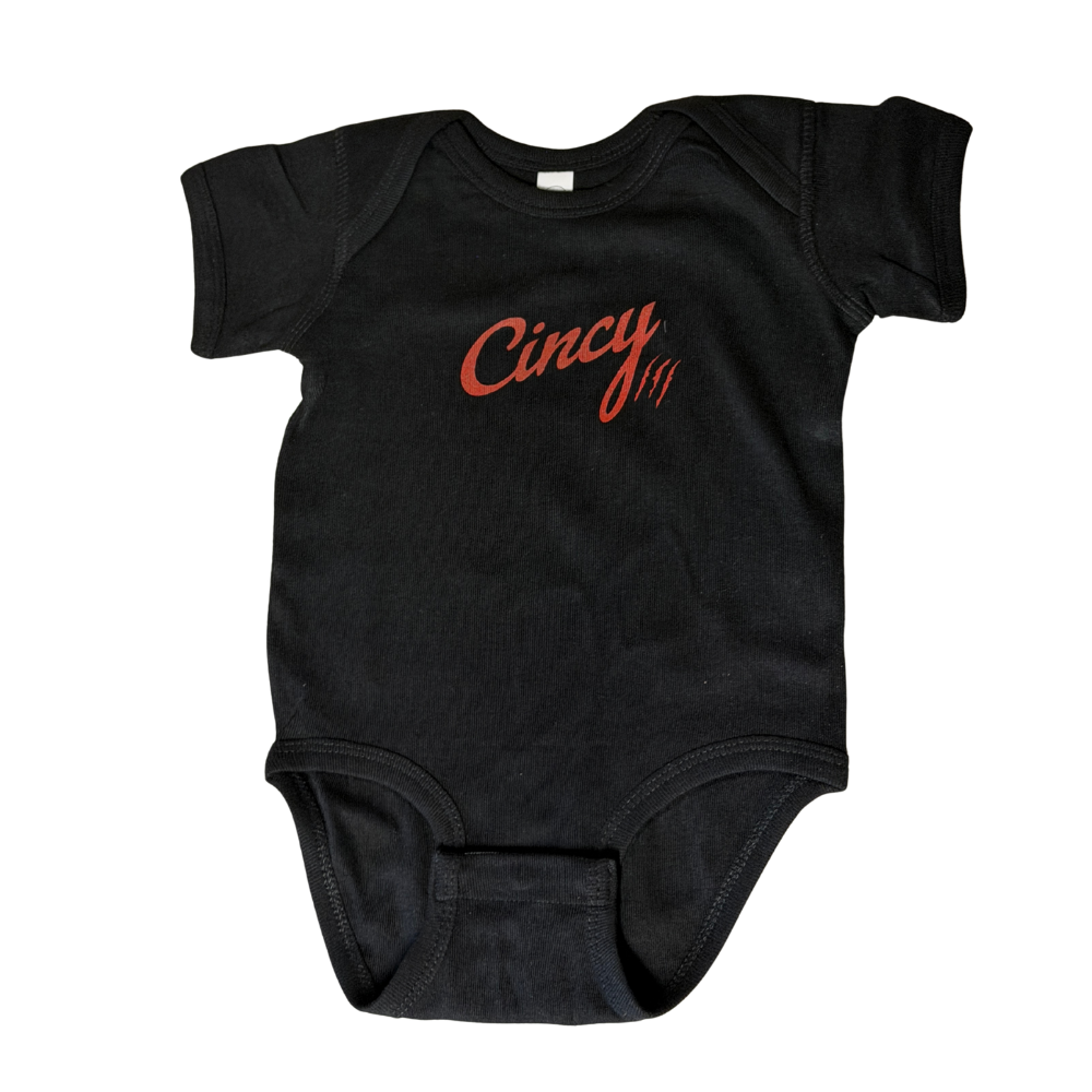 Cincy Onesie - Black - 12 month