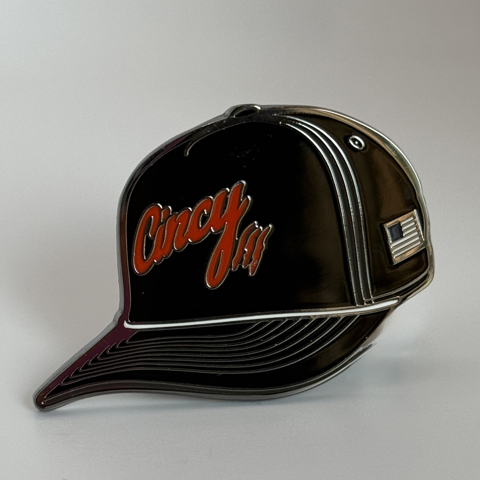 Cincy Hat Enamel Pin