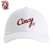 Sacred Heart White Lightweight Performance Cap - Front view with Cincy script