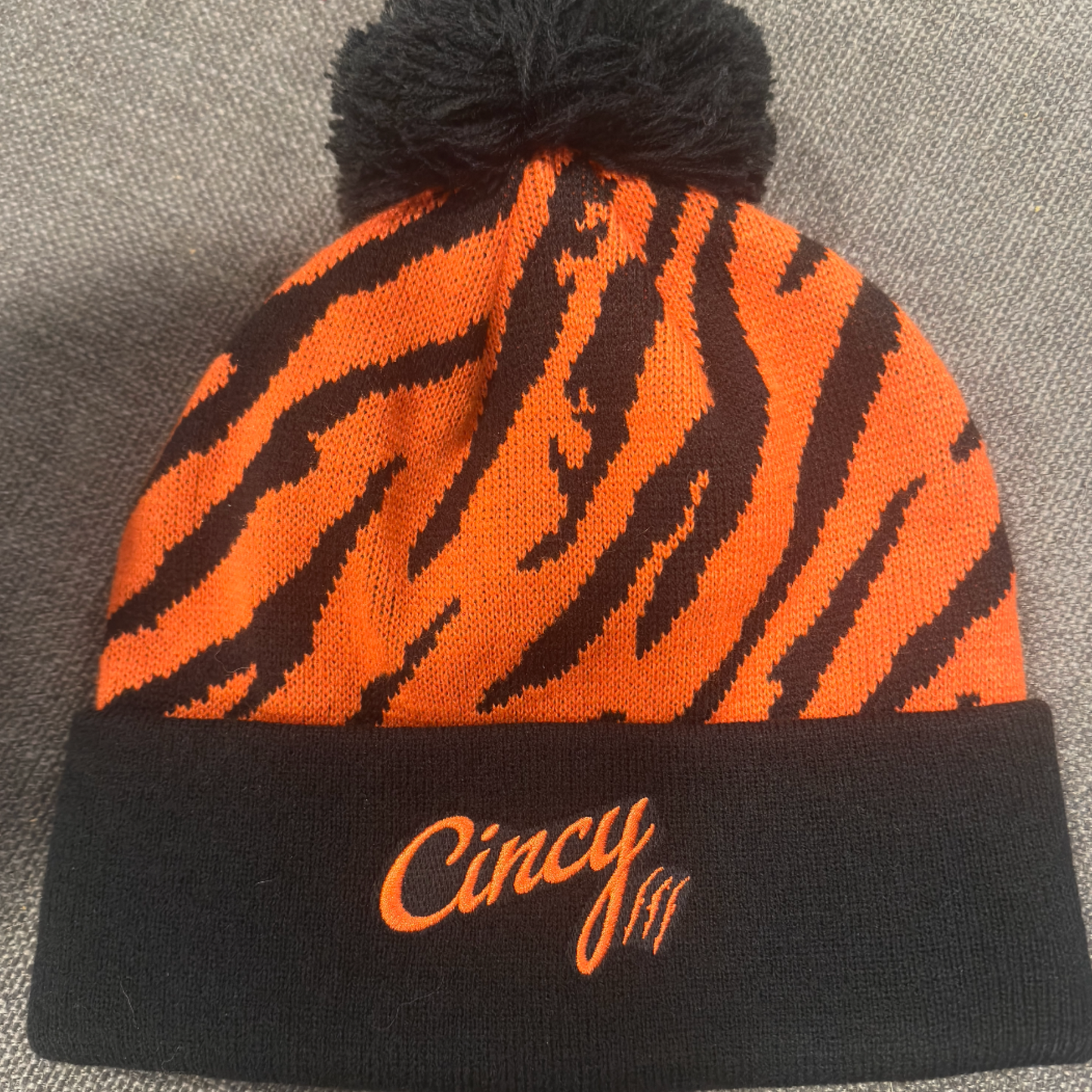 Tiger Striped Cincy Beanie