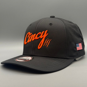 Cincy Airflow - Mid-Crown - Black w/ Orange Logo