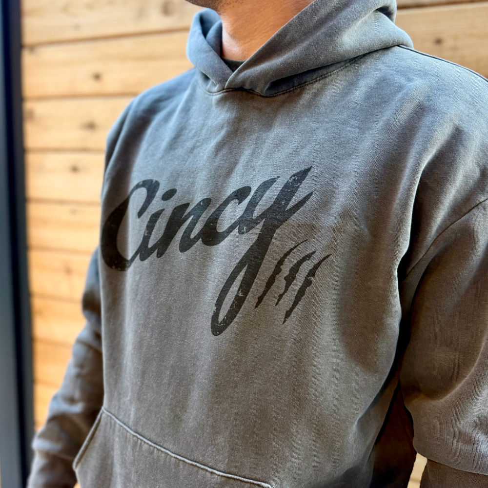 The Distressed Charcoal Hoodie