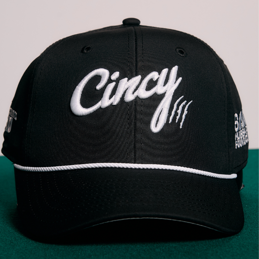 The Cincinnati Kid Collab - Black Mid-Crown Rope Hat