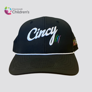 [PRE-ORDER] Cincinnati Children's - Black Mid-Crown Rope Hat