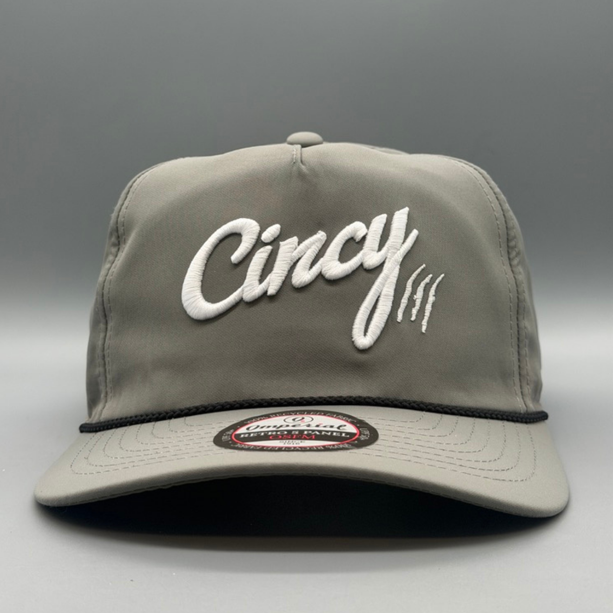 The Soft Rope Hat - Grey w/ White Logo