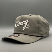 The Soft Rope Hat - Grey w/ White Logo