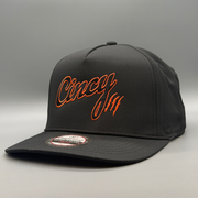 The Eclipse - 5 Panel OG Rope Hat - Black and Orange