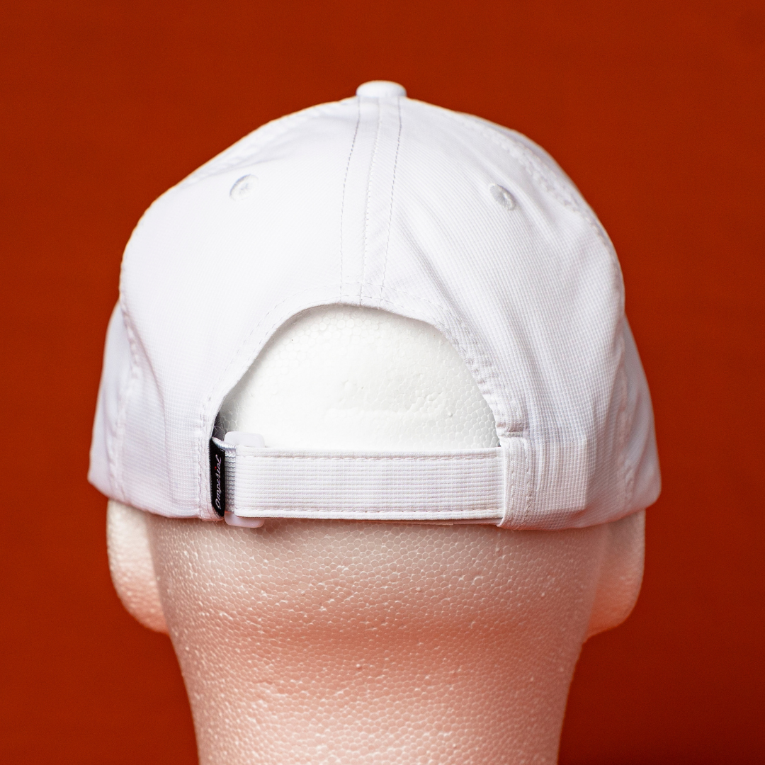 Lightweight Dad Hat - White w/ Black Logo