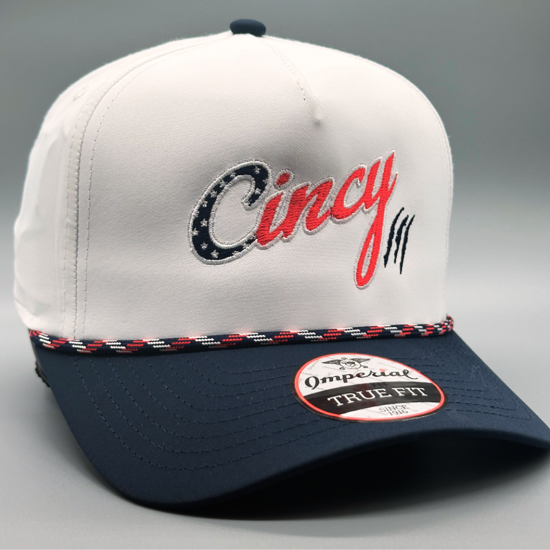 Star Spangled Cincy - Two Tone 5 Panel Rope Hat