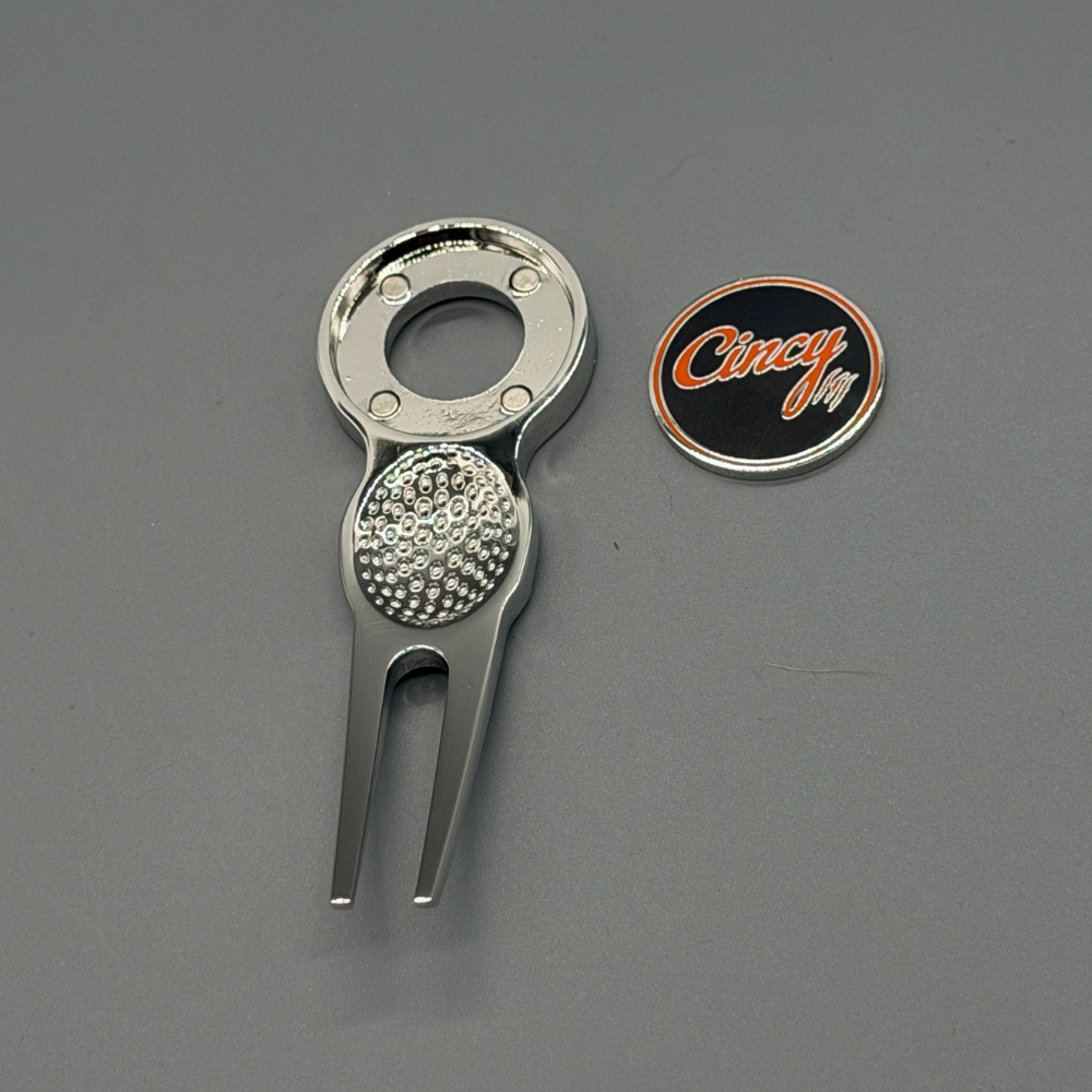 Cincy Golf Divot Tool with Magnetic Ball Marker