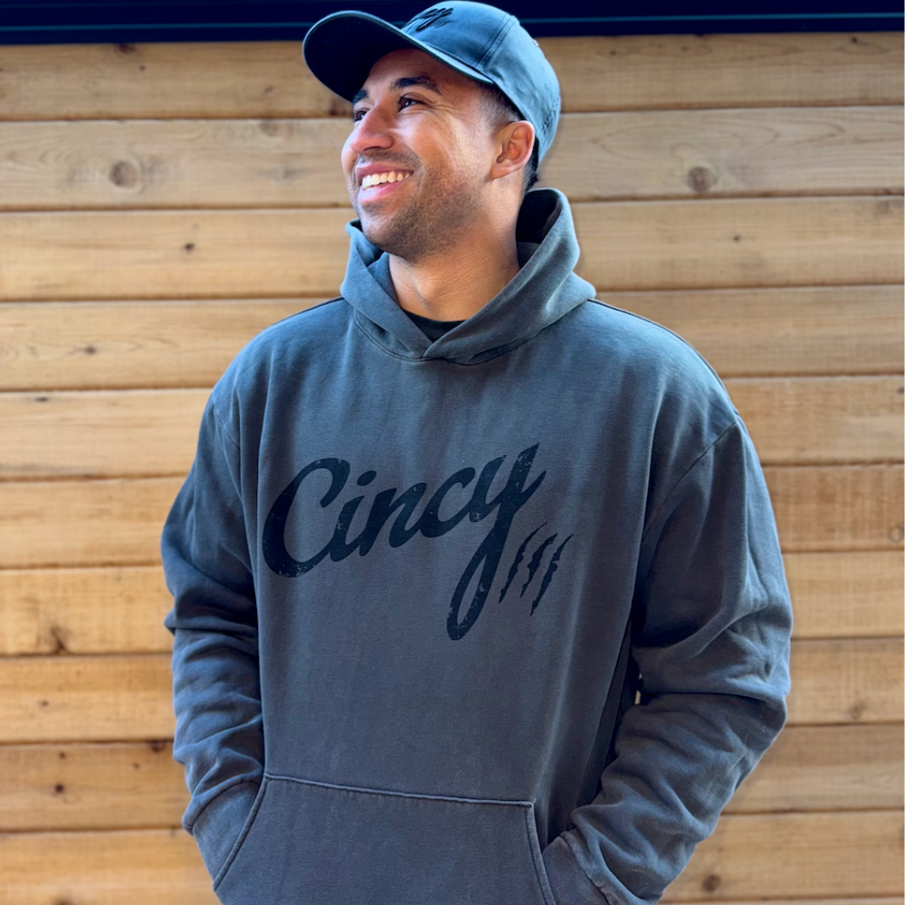 The Distressed Charcoal Hoodie