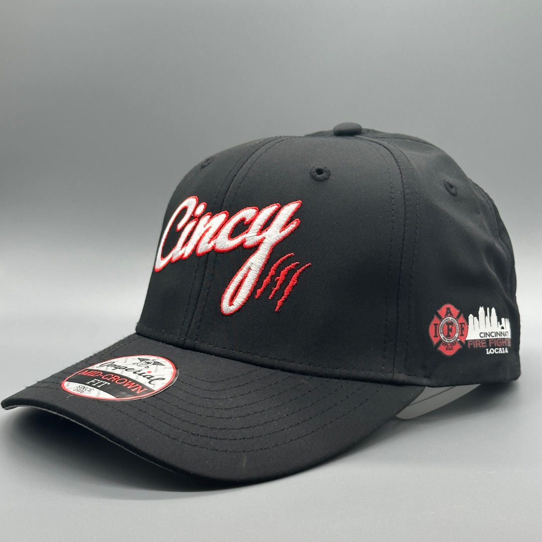 [PRE-ORDER] Cincinnati Fire Department Collab - Mid-Crown Ballcap - BLACK