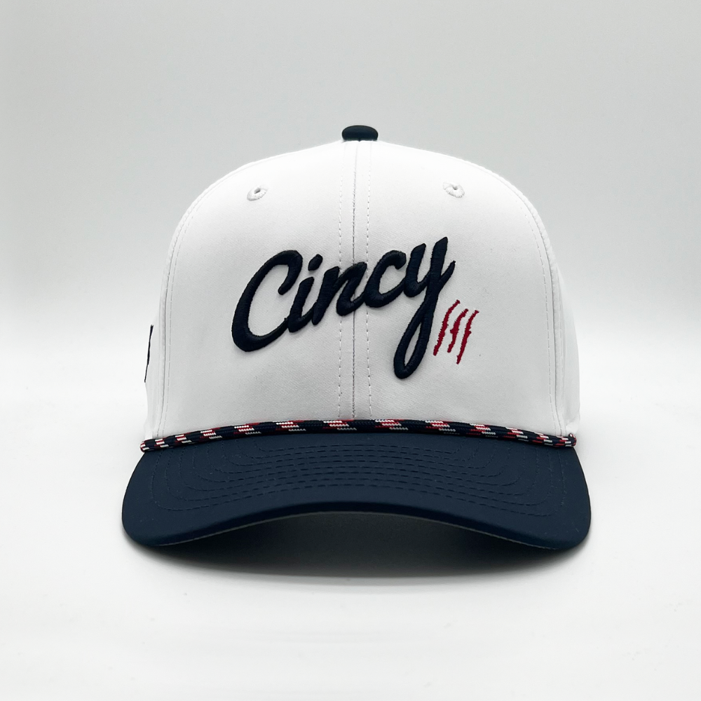 [PRE-ORDER] Cincinnati Athletic Club - White / Navy Two Tone Rope Hat