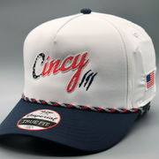 Star Spangled Cincy - Two Tone 5 Panel Rope Hat