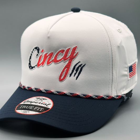 Star Spangled Cincy - Two Tone 5 Panel Rope Hat