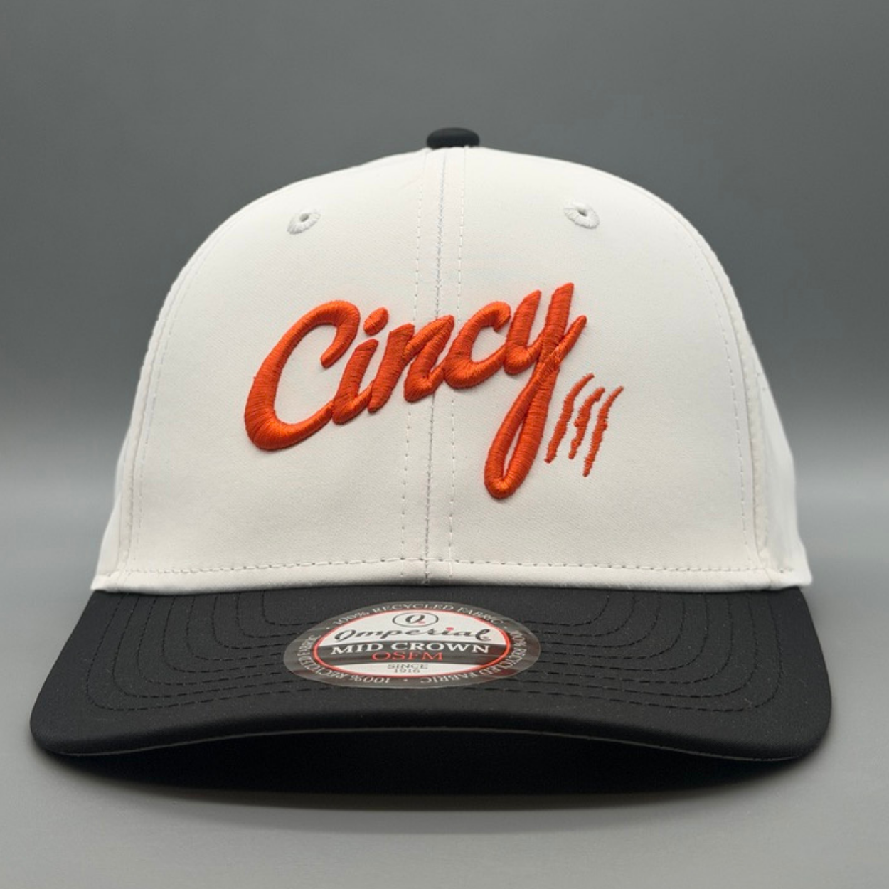 Cincy Airflow - Mid-Crown - Two Tone w/ Orange Logo