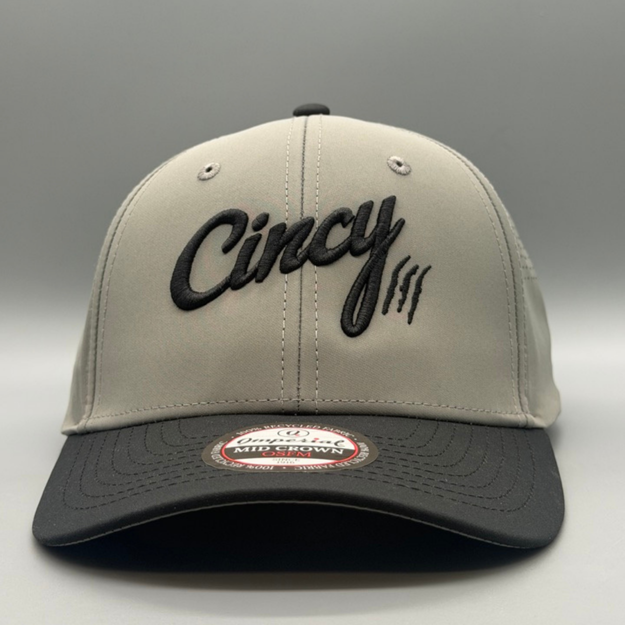 Cincy Airflow - Mid-Crown - Black and Grey Two Tone